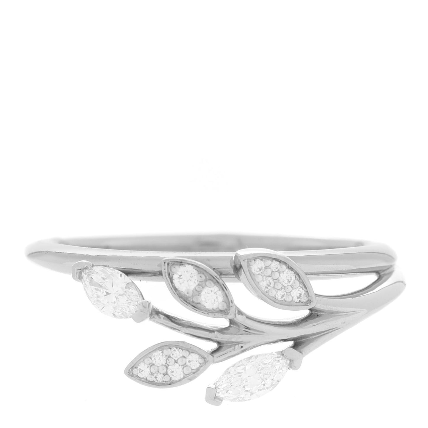 Platinum Diamond Victoria Vine Ring 56 8