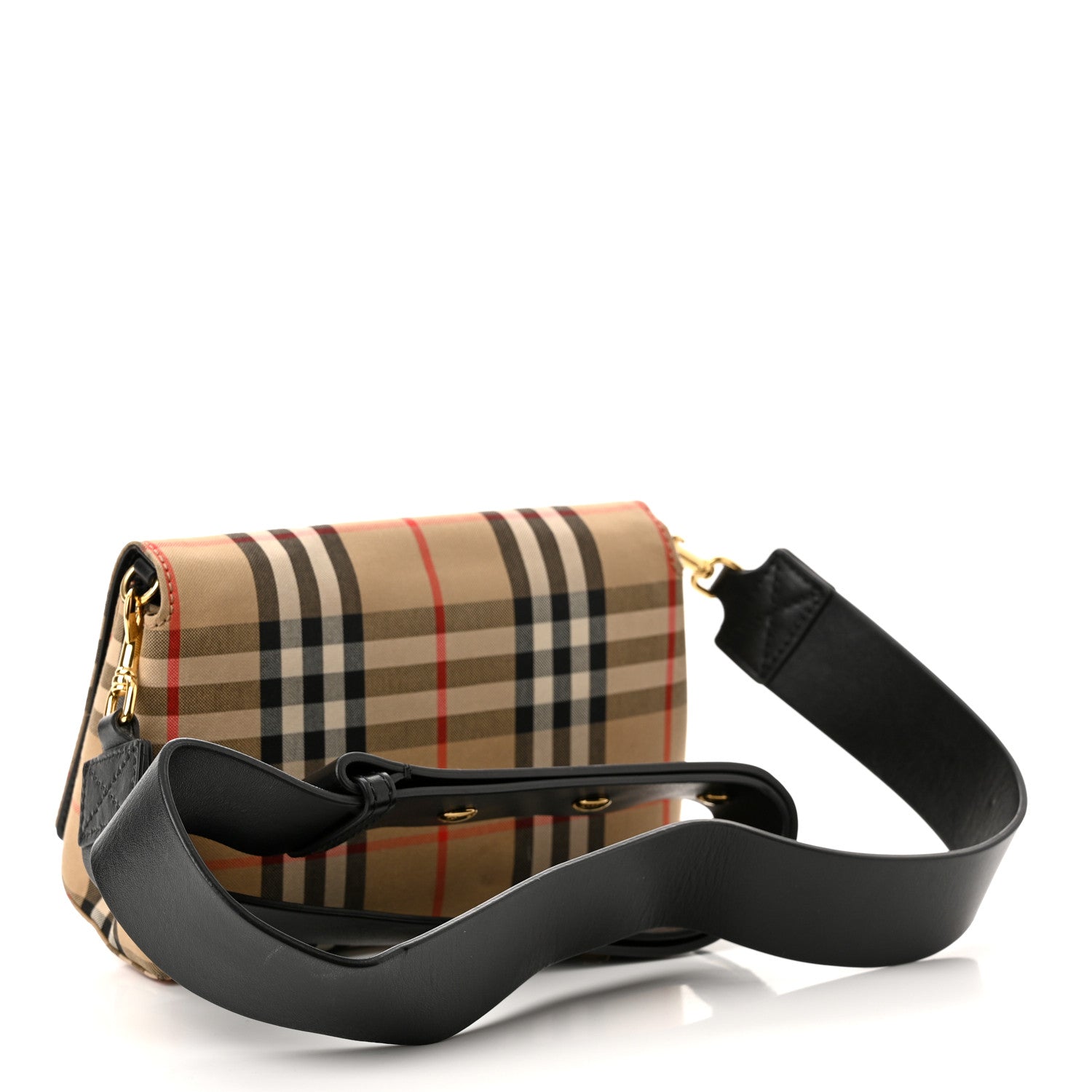 Burberry Vintage Check Hackberry Crossbody Bag Archive Beige Black 3 of 11