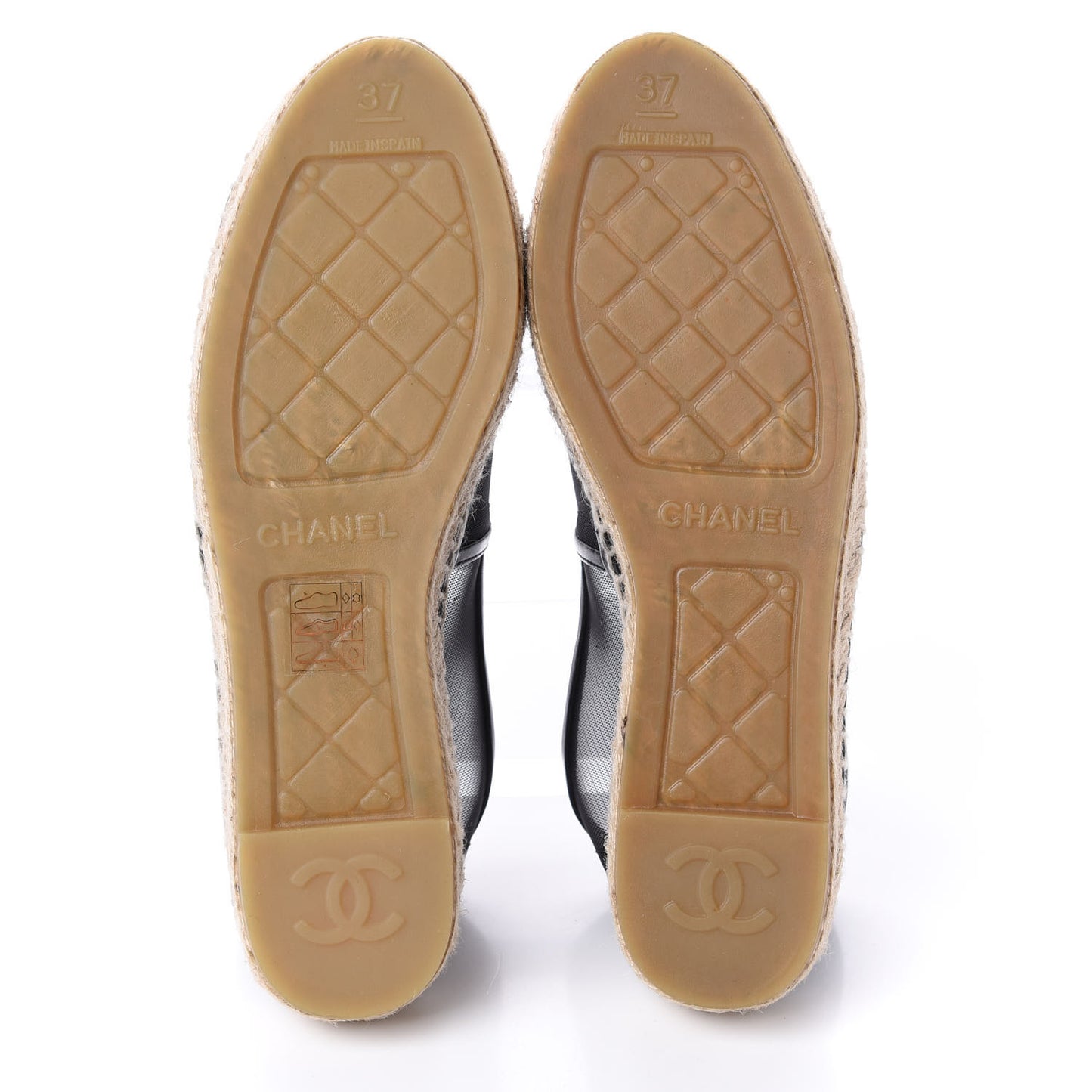 Mesh CC Espadrilles 37 Black
