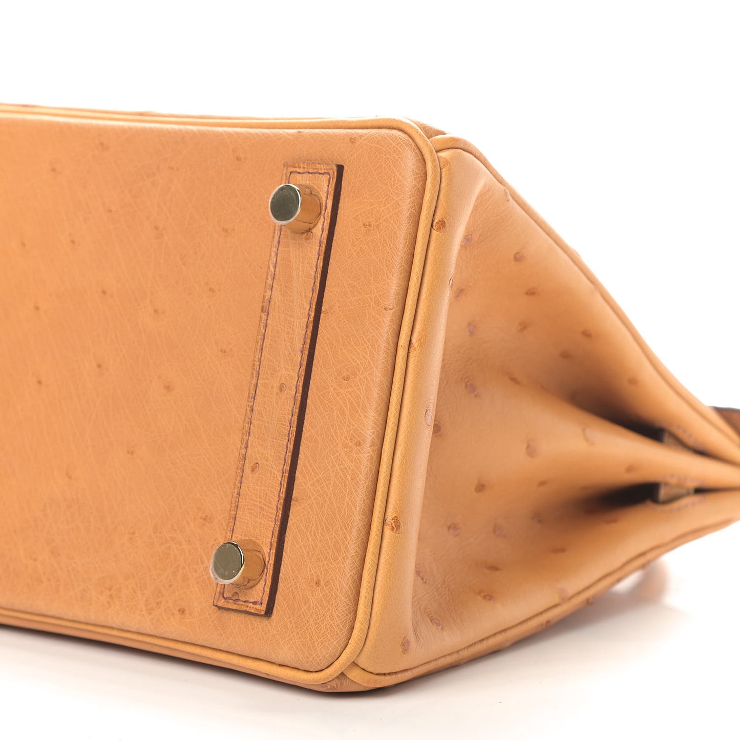 Ostrich Horseshoe Birkin 25 Saffron