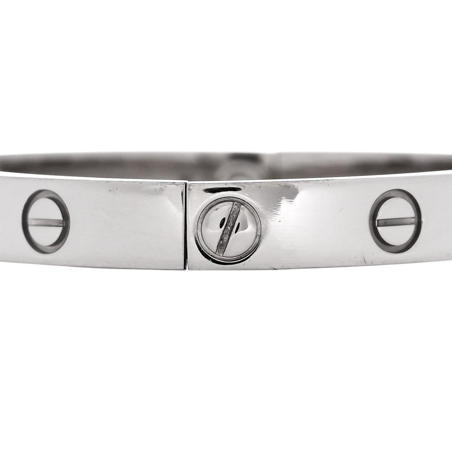 18K White Gold LOVE Bracelet 16