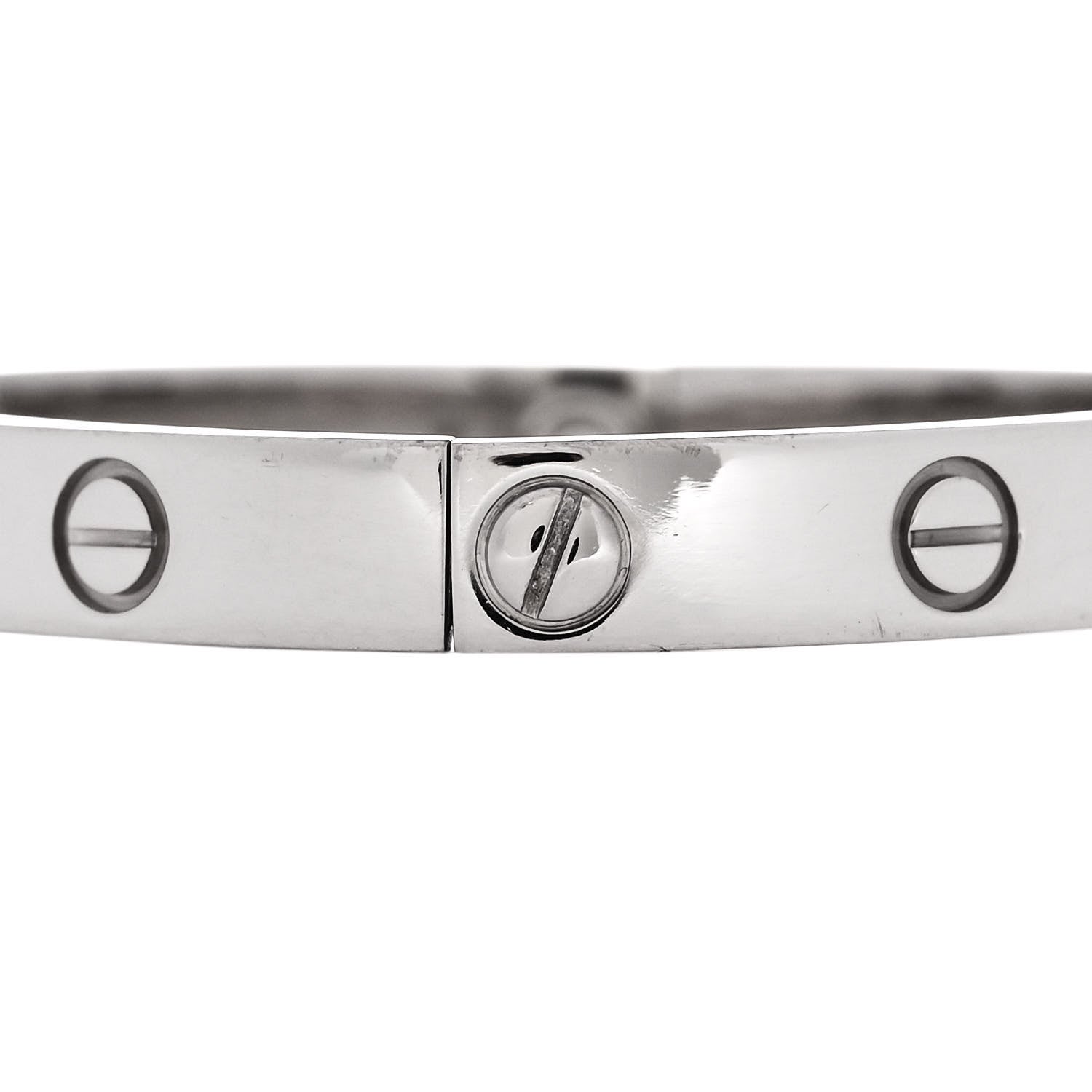 Cartier 18K White Gold LOVE Bracelet 16 5 of 9