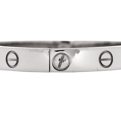 Cartier 18K White Gold LOVE Bracelet 16 5 of 9