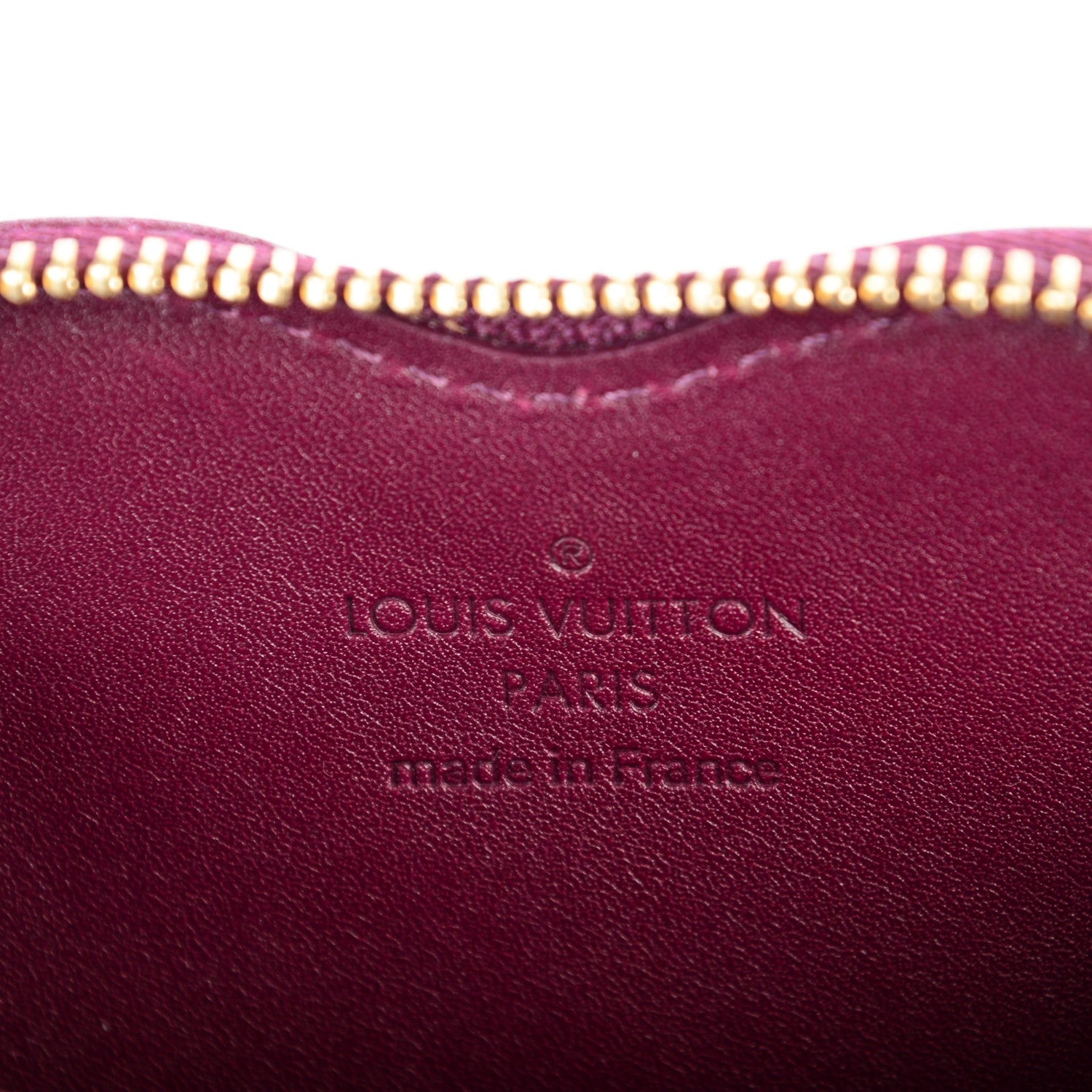 Louis Vuitton Vernis Heart Coin Purse Violet 4 of 4