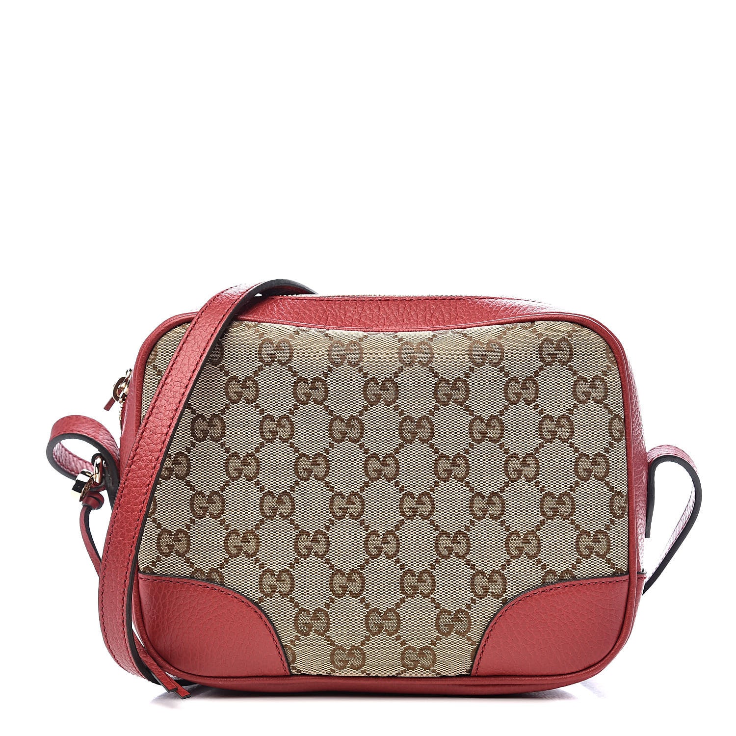 Gucci Monogram Mini Bree Messenger Bag Red 1 of 10