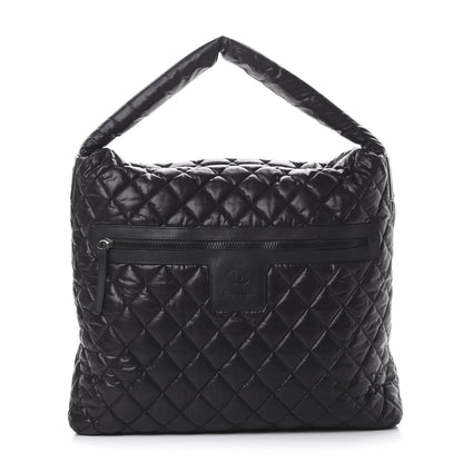 Chanel Nylon Quilted Coco Cocoon Hobo Black 1 of 10
