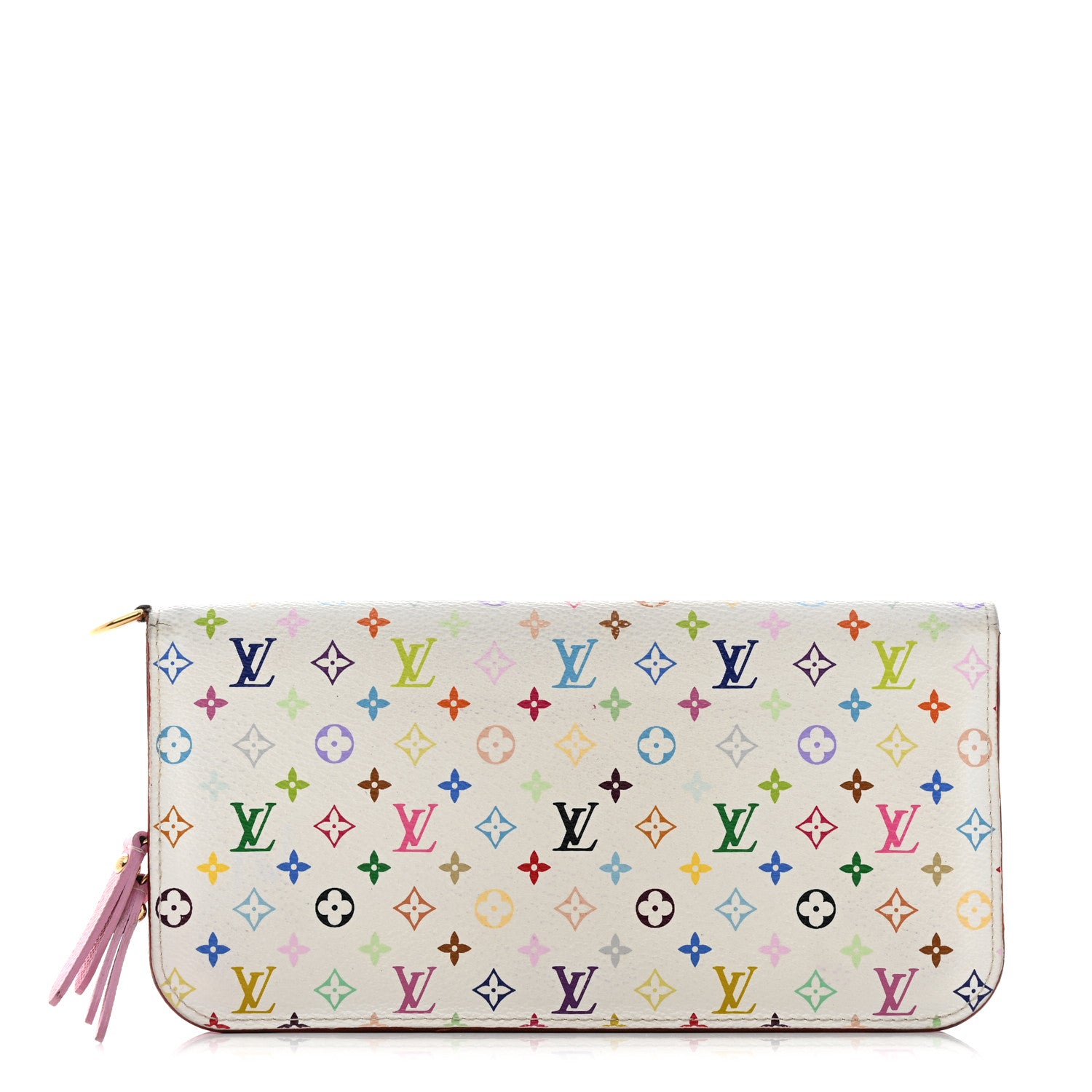 Louis Vuitton Monogram Multicolor Insolite Wallet White Litchi 1 of 9