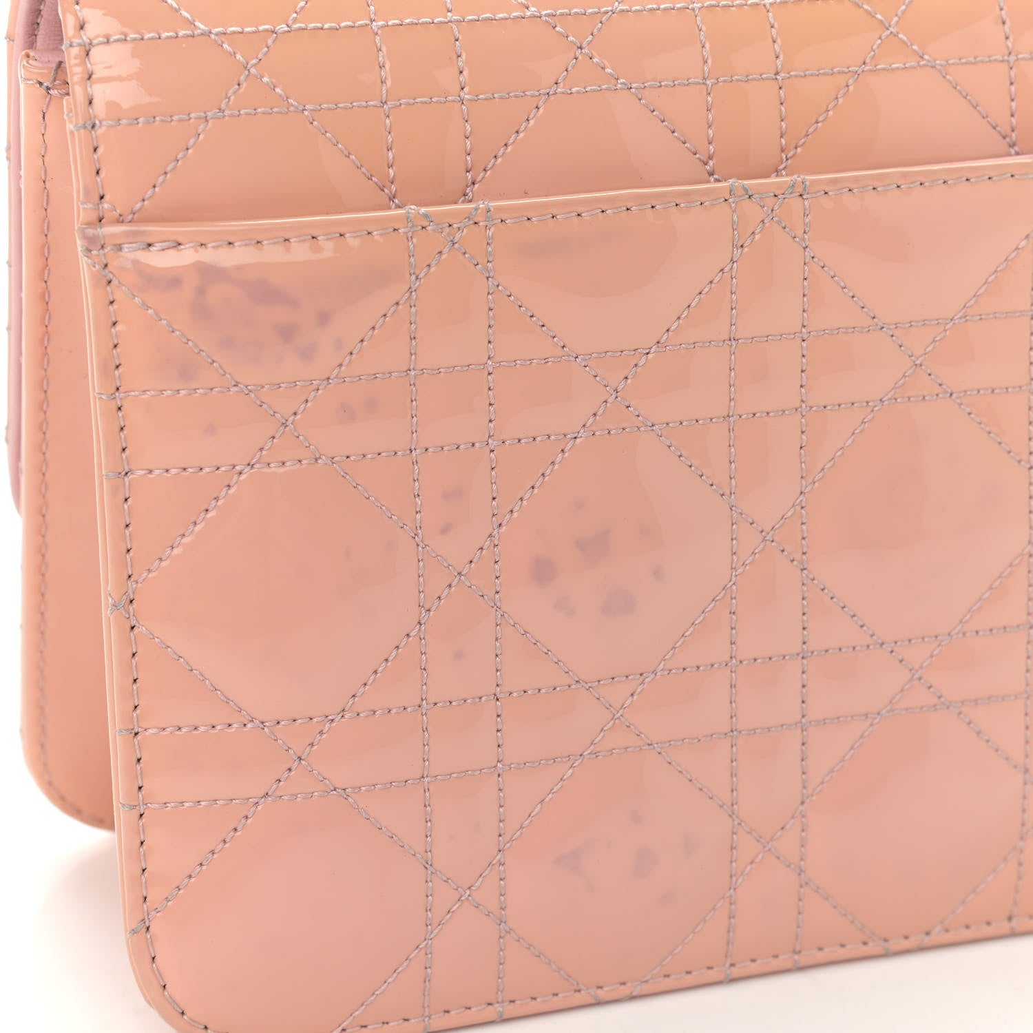Christian Dior Patent Cannage Miss Dior Promenade Pouch Pink 10 of 10