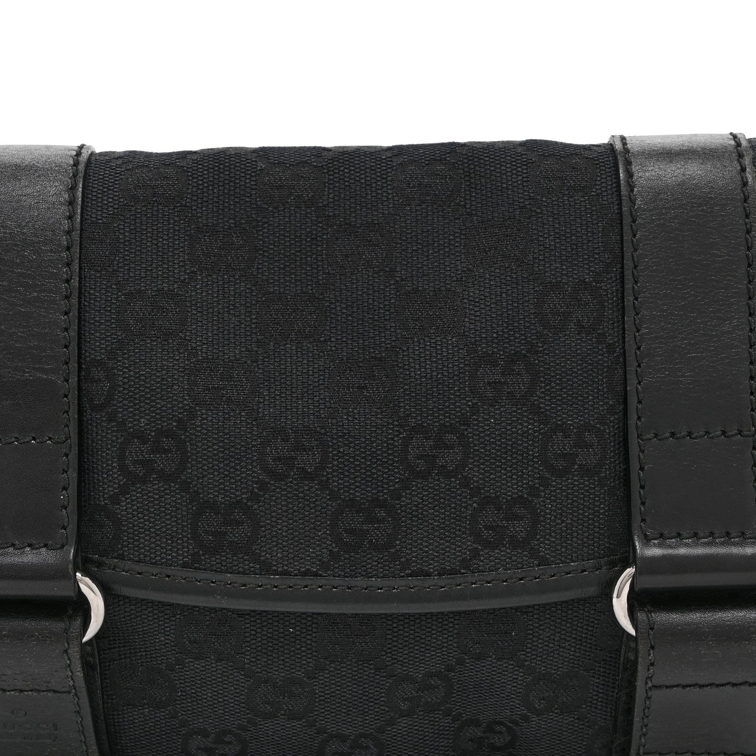 Gucci Monogram Waist Belt Bag Black 8 of 10