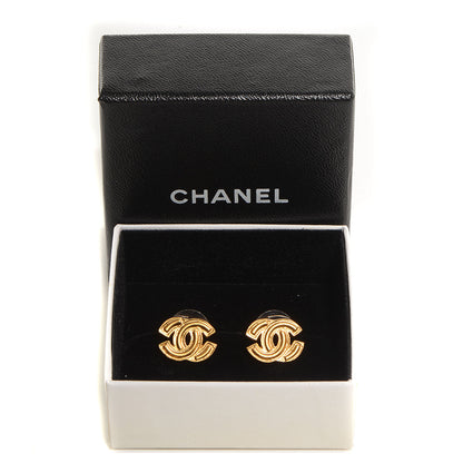 Chanel CC Earrings Gold 5 of 5