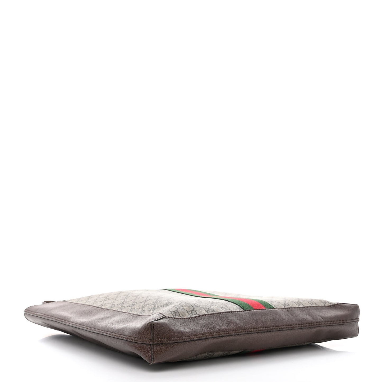 GG Supreme Monogram Web Large Ophidia Vertical Shopping Tote Brown