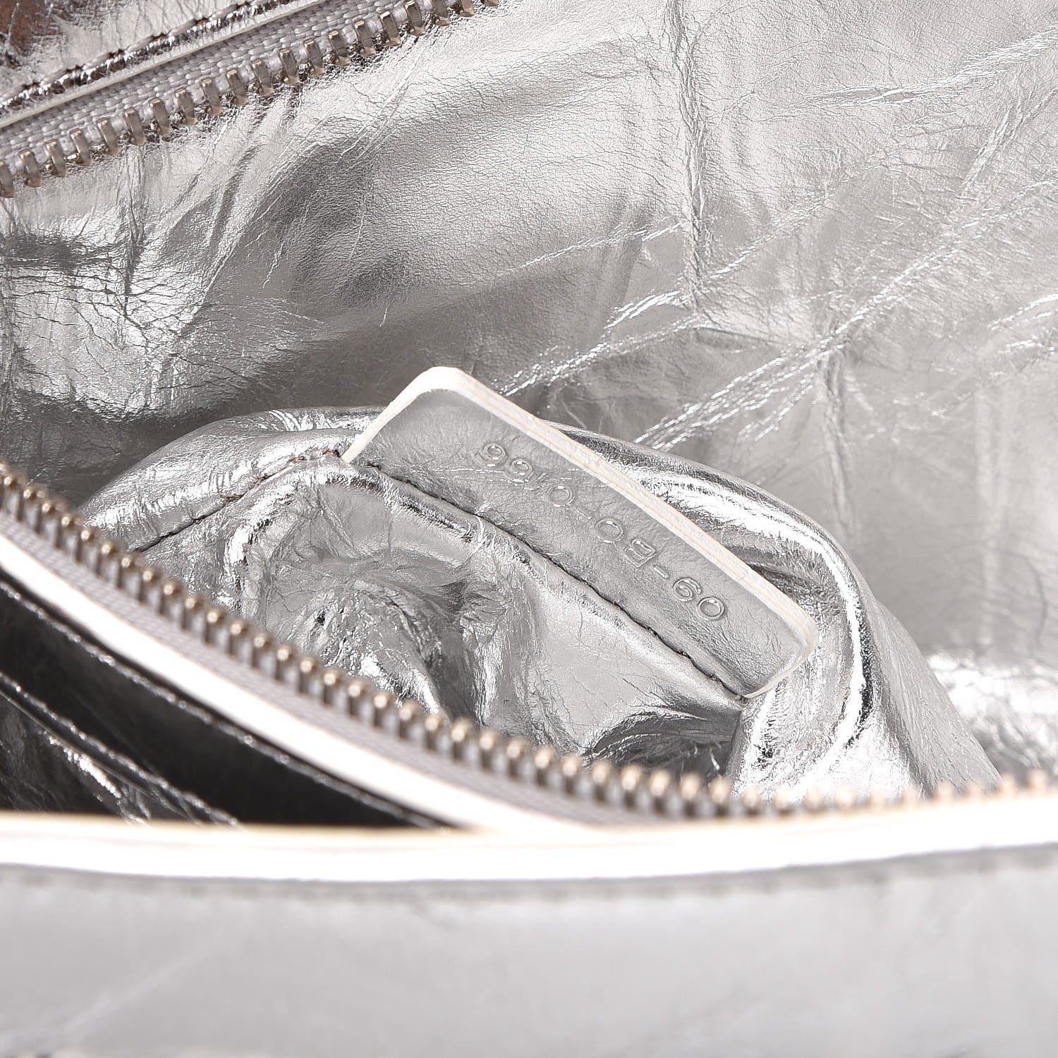 Christian Dior Metallic Calfskin Diorama Clutch Silver 8 of 9