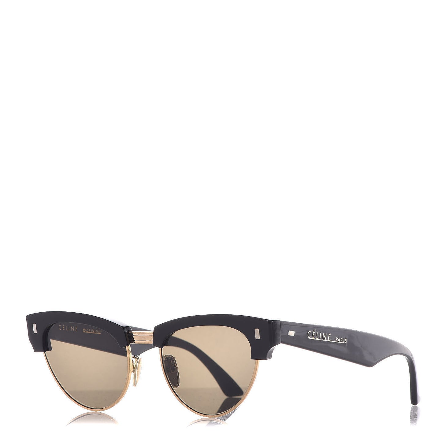 Acetate Cat Eye Sunglasses CL40059U Black Gold