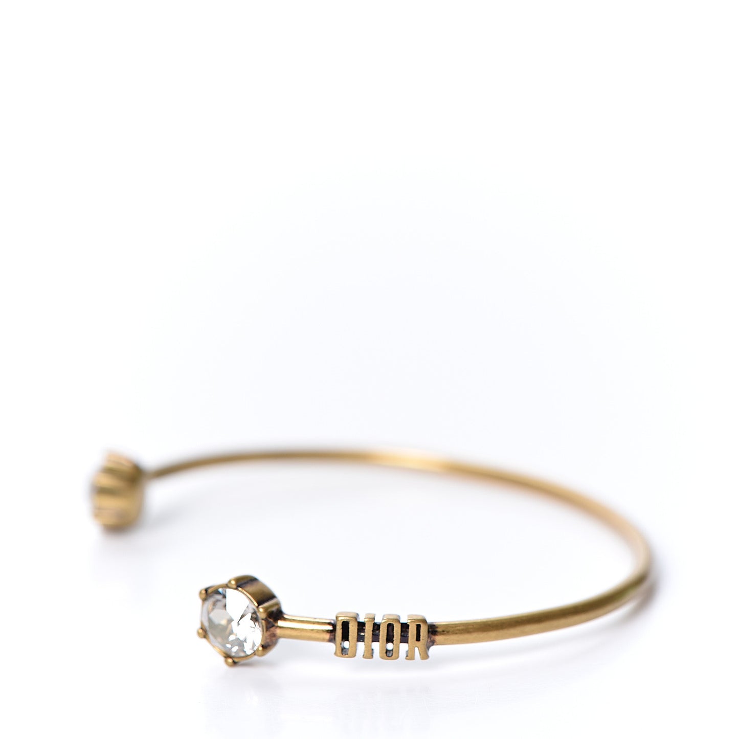 Metal Crystal Dio(r)evolution Bracelet Set Gold