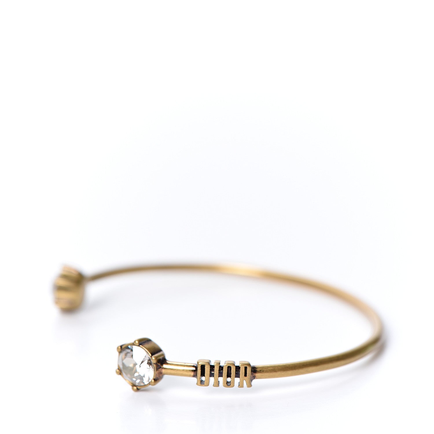 Christian Dior Metal Crystal Dio(r)evolution Bracelet Set Gold 9 of 11