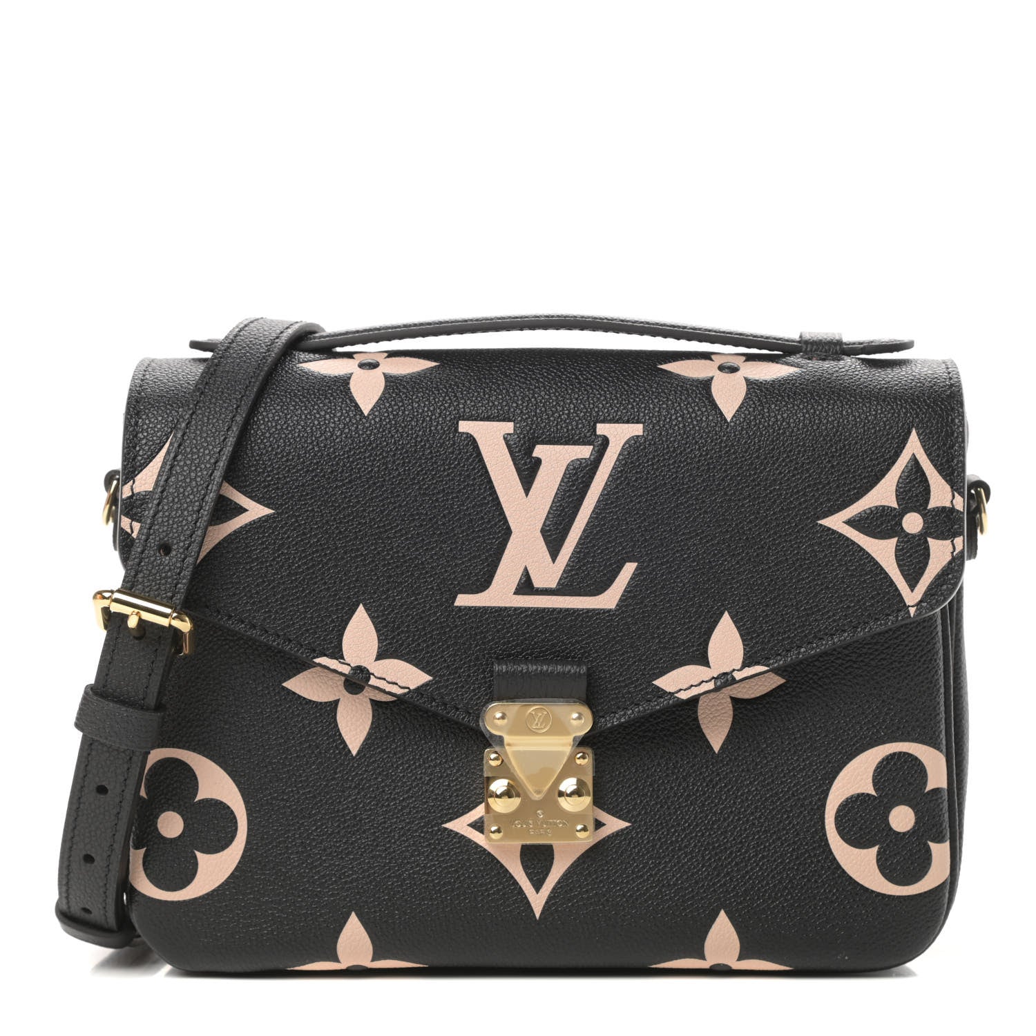 Louis Vuitton Empreinte Monogram Giant Pochette Metis Black Beige 1 of 12