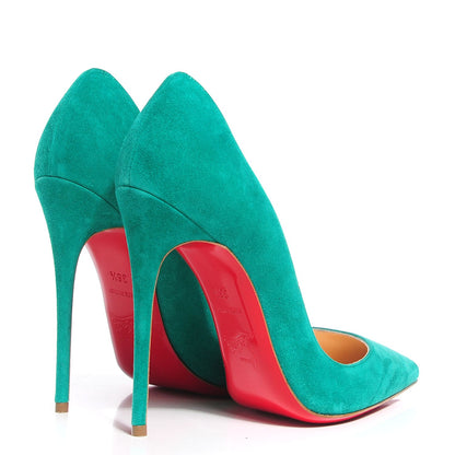 Christian Louboutin Suede So Kate 120 Pumps 36.5 Forest 4 of 6