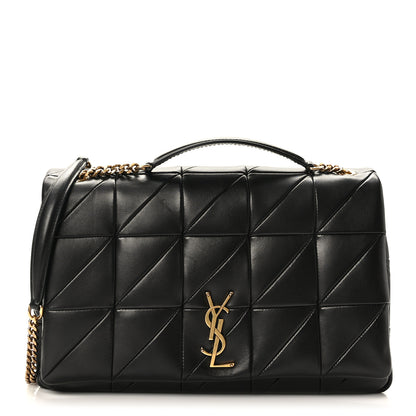 Saint Laurent Lambskin Patchwork Monogram Large Jamie Black 1 of 9