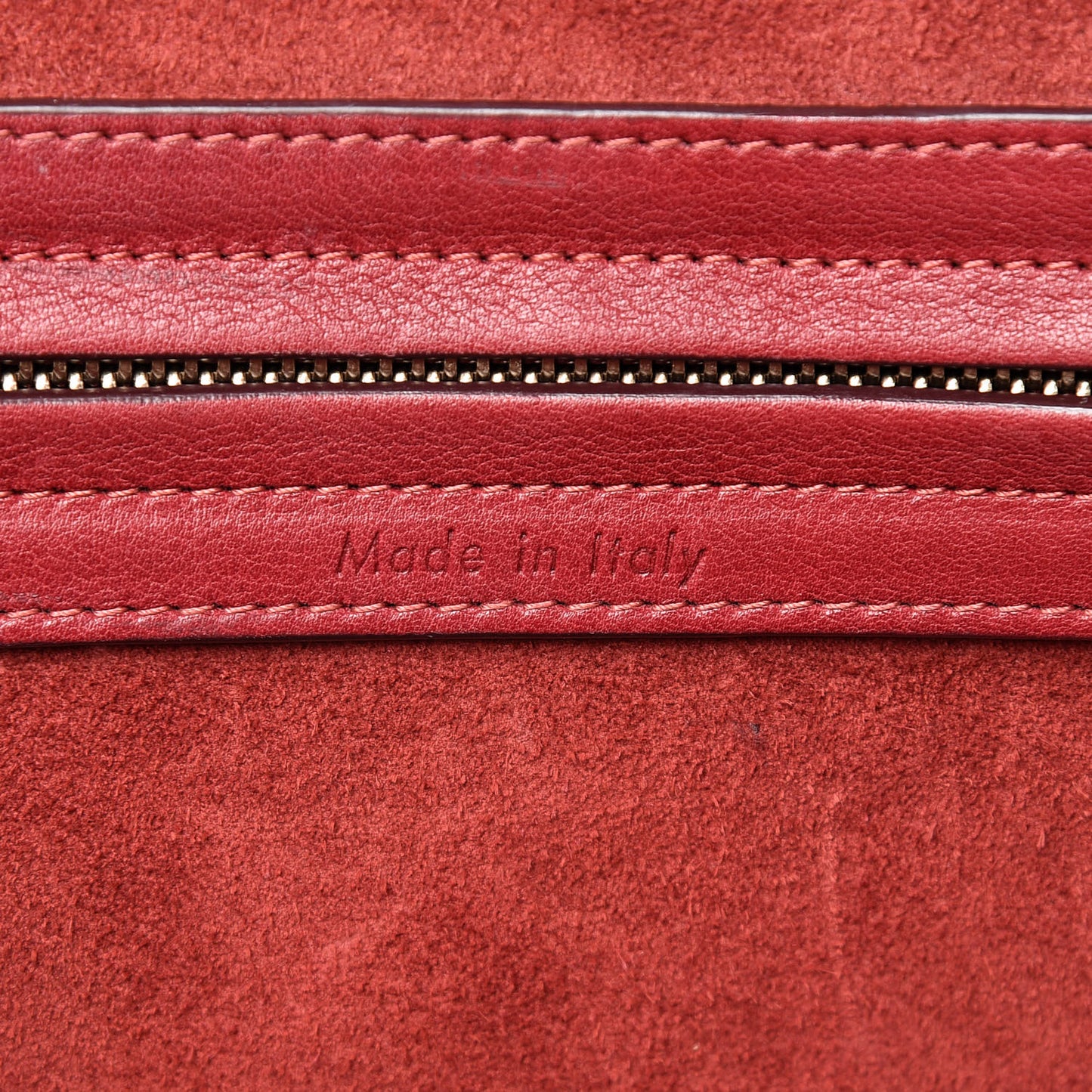 Supple Calfskin Medium Phantom Luggage Red