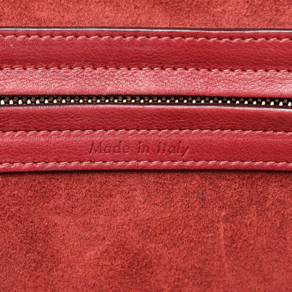 Celine Supple Calfskin Medium Phantom Luggage Red 7 of 21