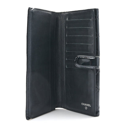 Chanel Patent Quilted Large Brilliant Flap Wallet Black 5 of 10