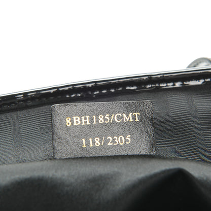 Fendi Canvas Quilted FF Roll Tote Black 7 of 7