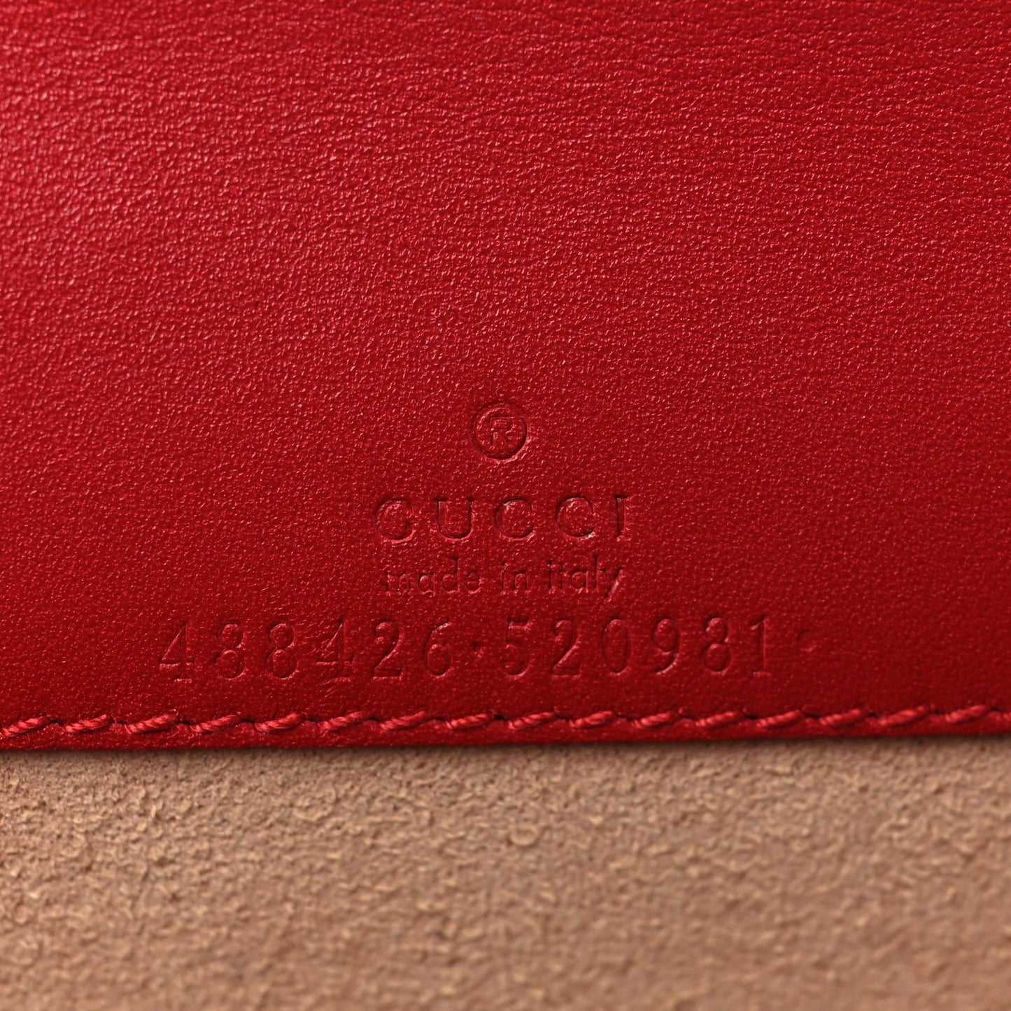 Calfskin Matelasse GG Marmont Mini Bag Hibiscus Red