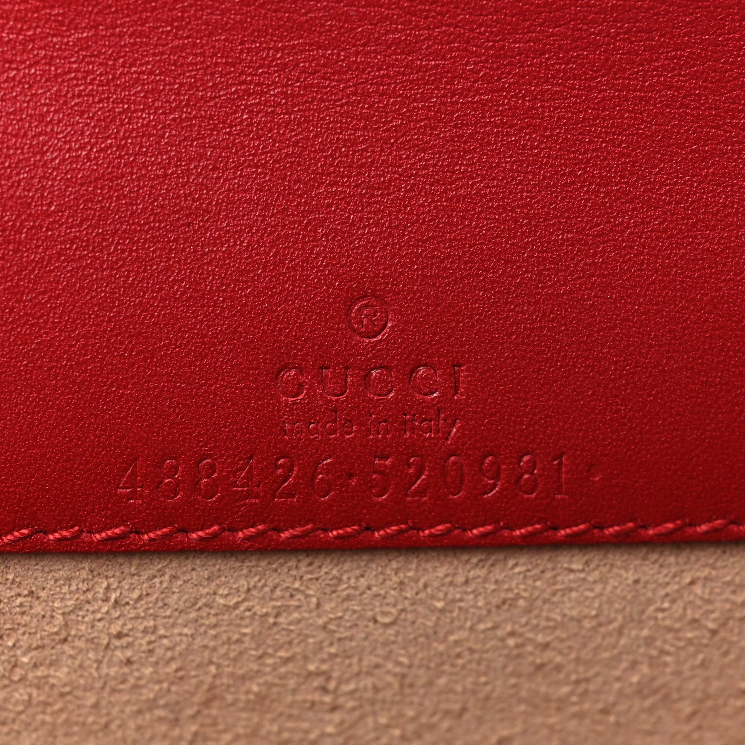 Gucci Calfskin Matelasse GG Marmont Mini Bag Hibiscus Red 6 of 10