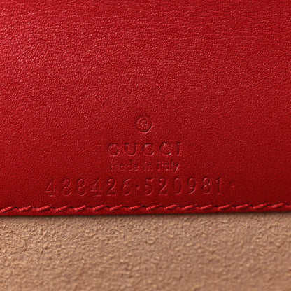 Gucci Calfskin Matelasse GG Marmont Mini Bag Hibiscus Red 6 of 10