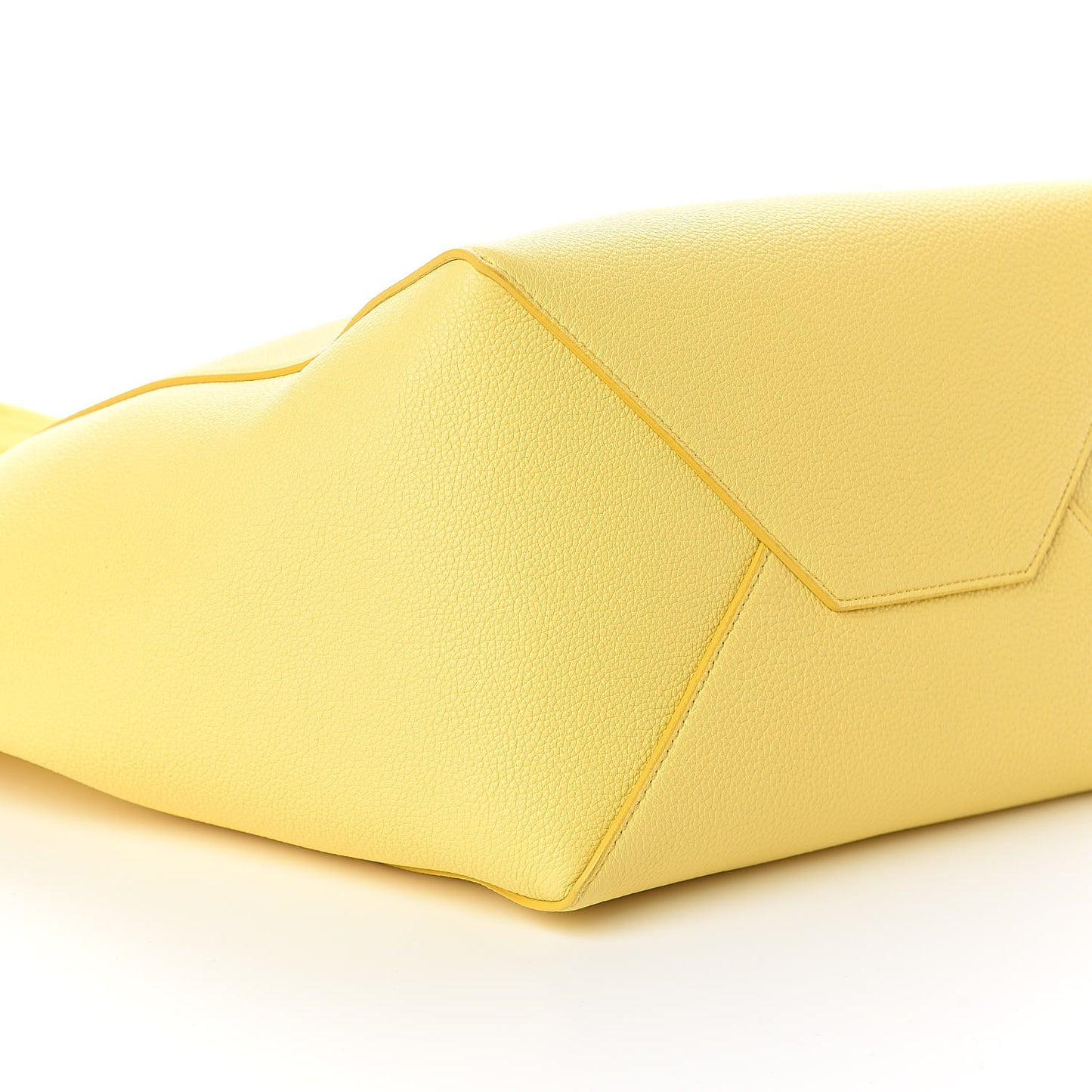 Soft Grained Calfskin Small Belt Cabas Phantom Citron