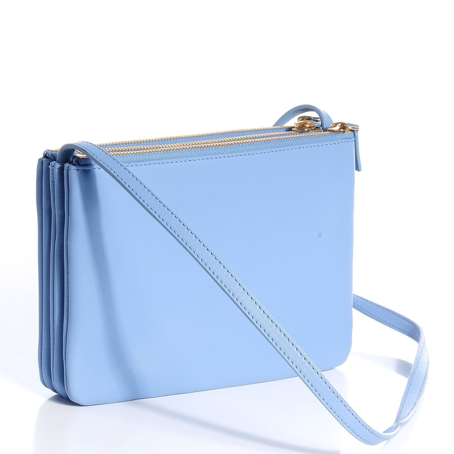 Celine Lambskin Small Trio Crossbody Bag Lavender 3 of 7