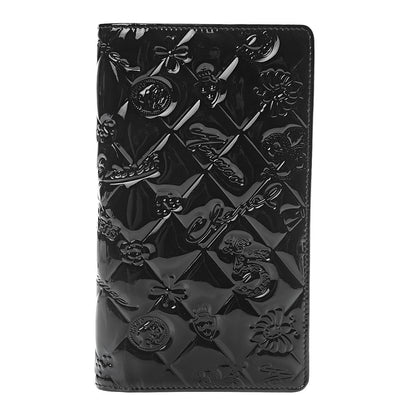 Chanel Patent Calfskin Lucky Symbols Yen Wallet Black 1 of 9