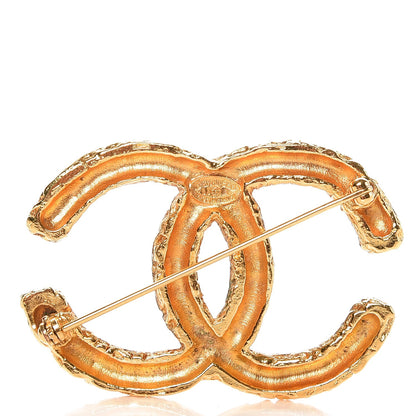 Chanel CC Small Brooch Gold 3 of 4