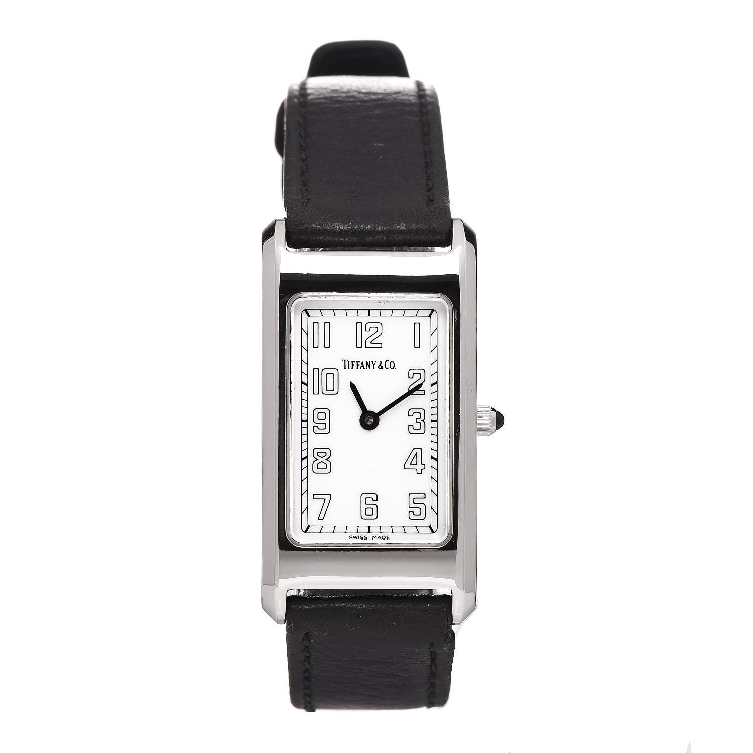 Tiffany Stainless Steel Calfskin 20mm Classic Quartz Watch 1 of 7