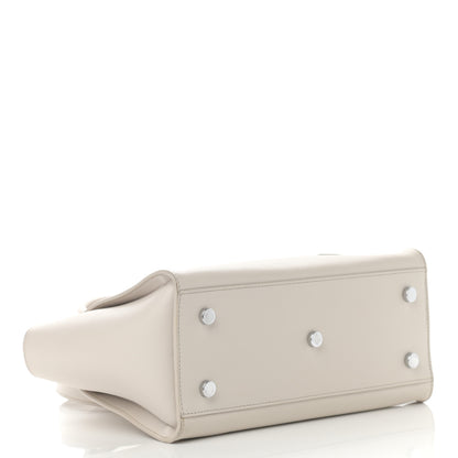 Saint Laurent Smooth Calfskin Heart Embroidered Baby Monogram Downtown Cabas New Milk 4 of 20