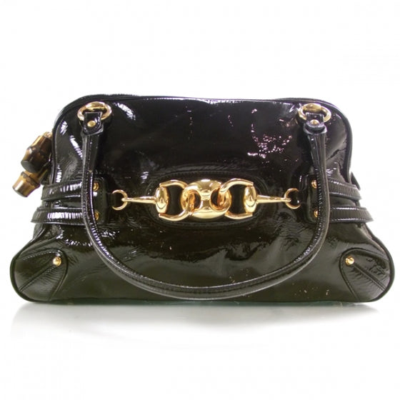 Patent Leather Wave Boston Black