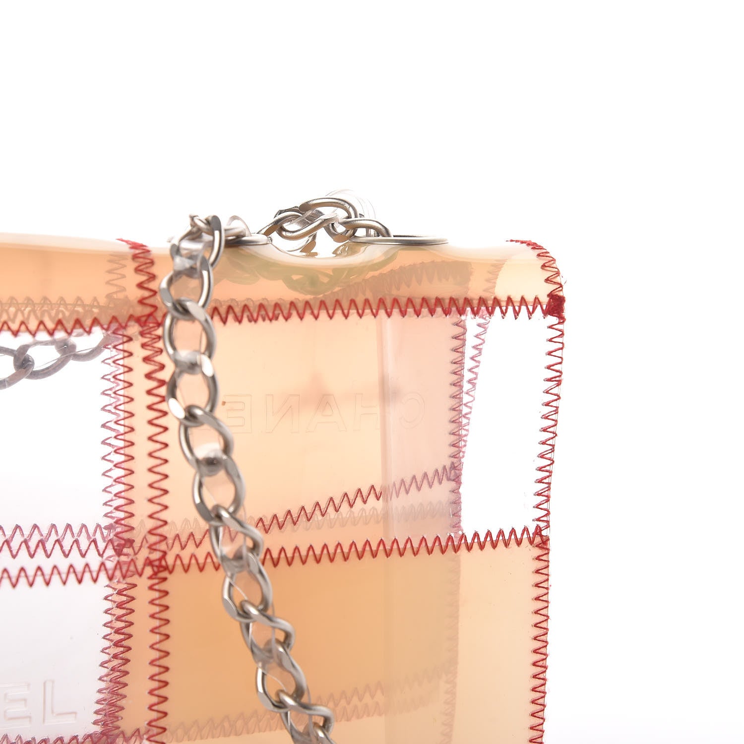 Chanel PVC Stitched Flap Beige Pink 12 of 18