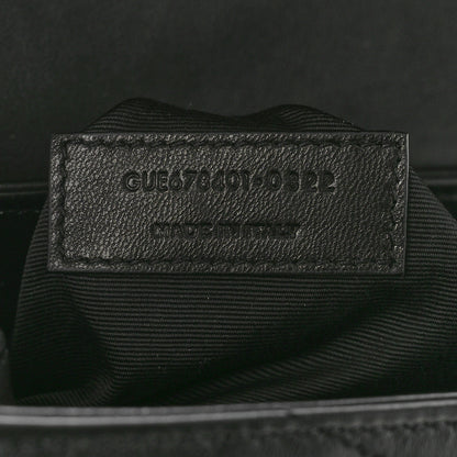 Saint Laurent Calfskin Y Quilted Monogram Toy Loulou Crossbody Bag Black 8 of 11