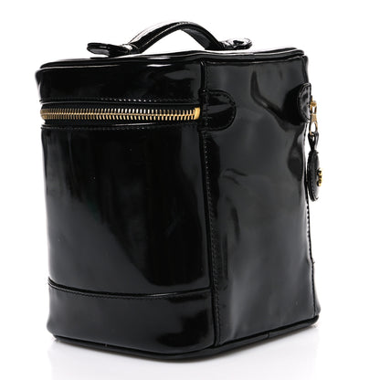 Chanel Patent Timeless Vanity Cosmetic Case Black 3 of 8