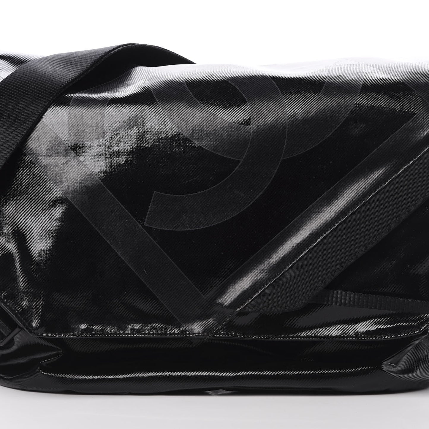 Coated Canvas Sport Messenger Black