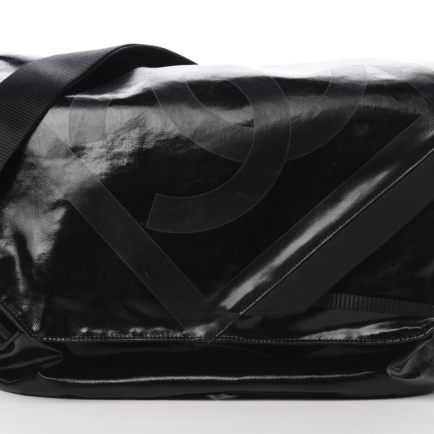 Chanel Coated Canvas Sport Messenger Black 8 of 11