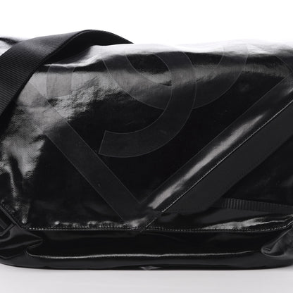Chanel Coated Canvas Sport Messenger Black 8 of 11