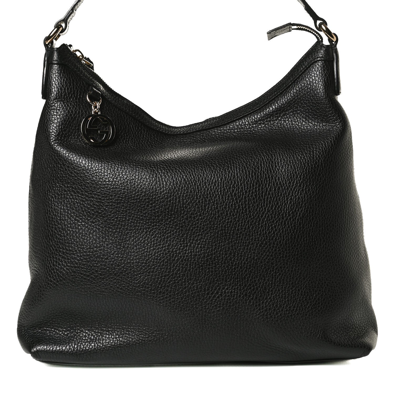 Gucci Dollar Calfskin GG Hobo Black 9 of 15