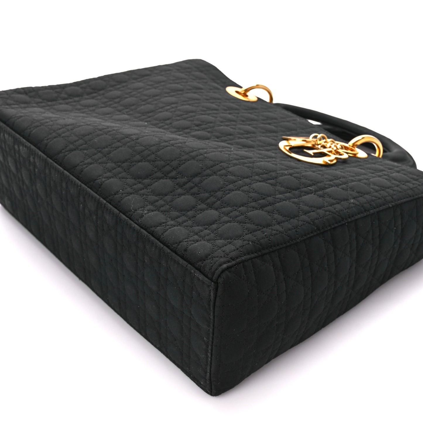 Nylon Cannage Large Lady Dior Black
