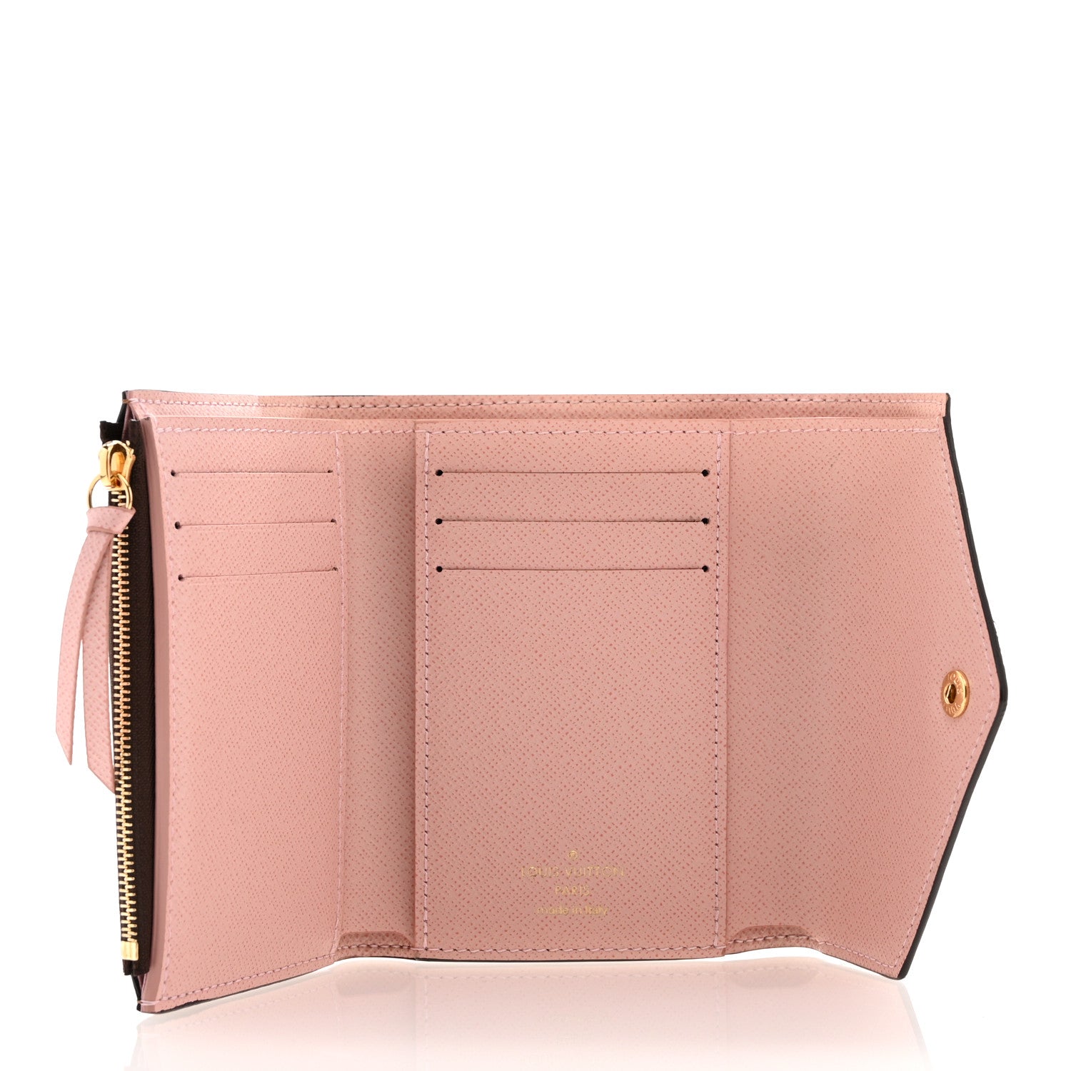 Louis Vuitton Damier Ebene Victorine Wallet Rose Ballerine 5 of 7