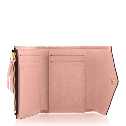 Louis Vuitton Damier Ebene Victorine Wallet Rose Ballerine 5 of 7