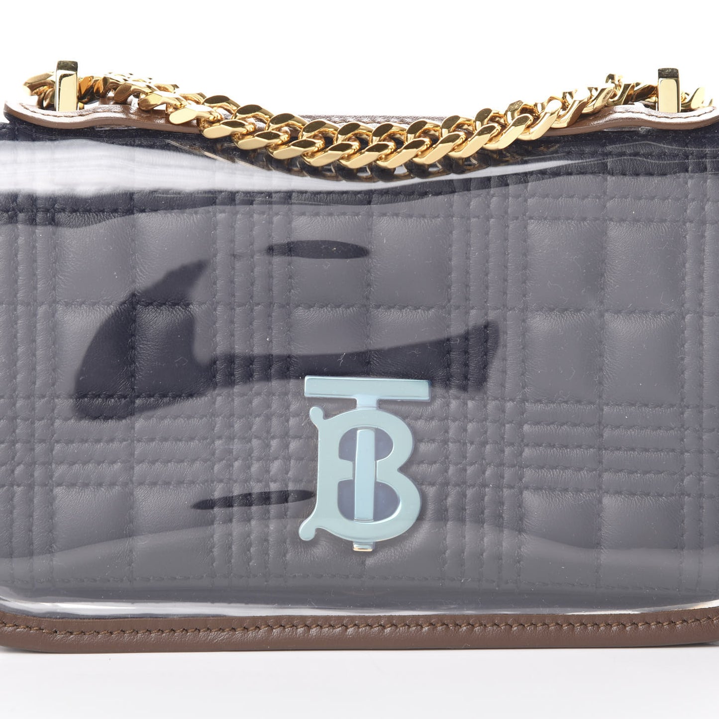 PVC Lambskin Quilted Lola Bag Black