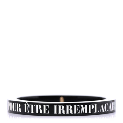 Chanel Resin Pour Etre Irremplaçable Bangle Bracelet Black 1 of 4