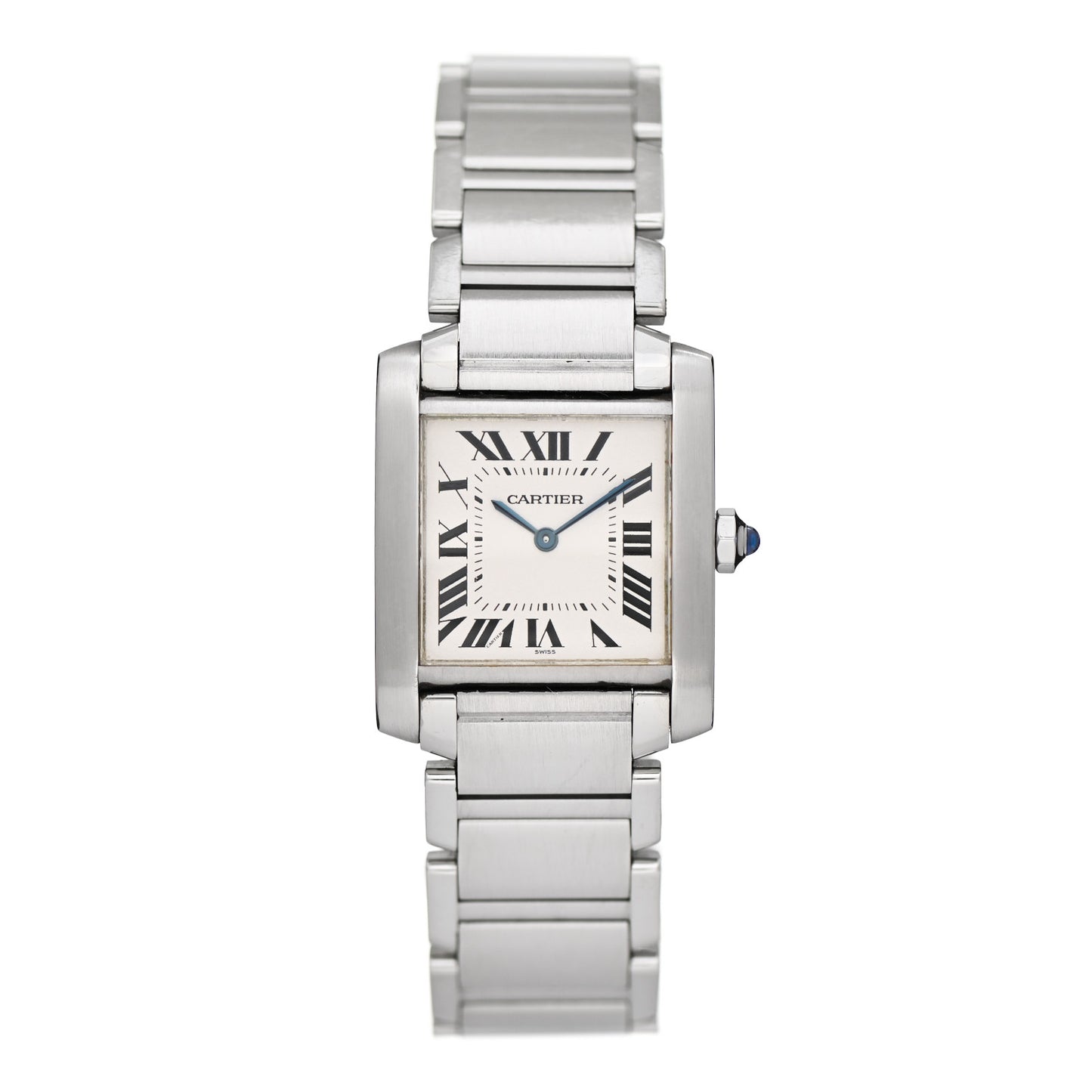 Stainless Steel 25mm Tank Francaise Quartz Watch