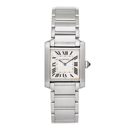 Cartier Stainless Steel 25mm Tank Francaise Quartz Watch 1 of 5